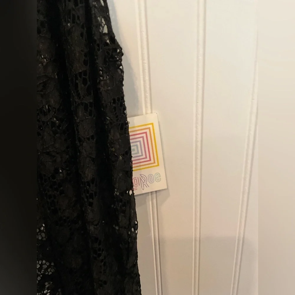 LuLaRoe | Elegant Black Lace Duster Cardigan Medium JOY